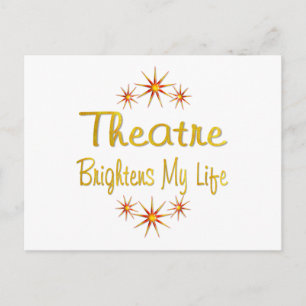 Carte Postale Le théâtre illumine ma vie