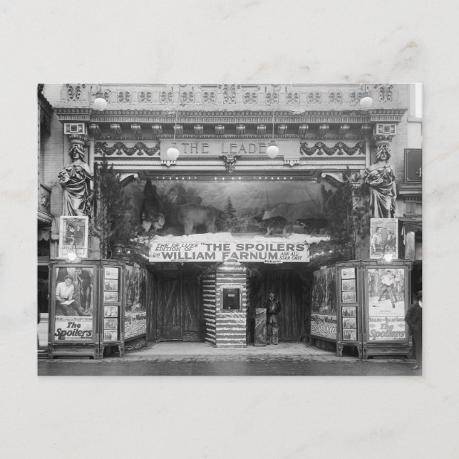 Carte Postale Le théâtre Leader, 1921 (Devant)