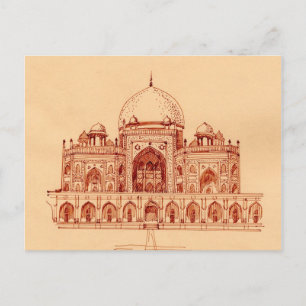 Carte Postale Le tombeau de Humayun