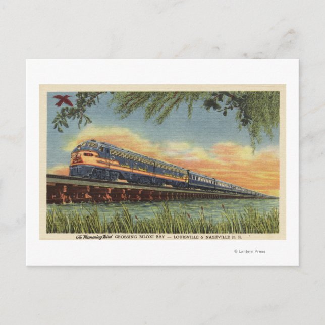 Carte Postale Le train ferroviaire Humming Bird (Devant)