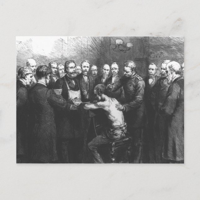 Carte Postale Le traitement de la consommation du Dr Koch (Devant)