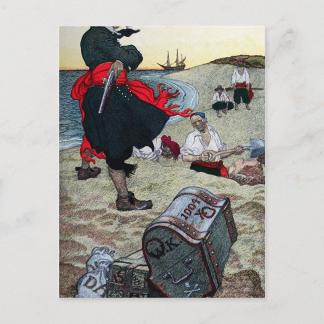 Carte Postale Le trésor du pirate (Devant)