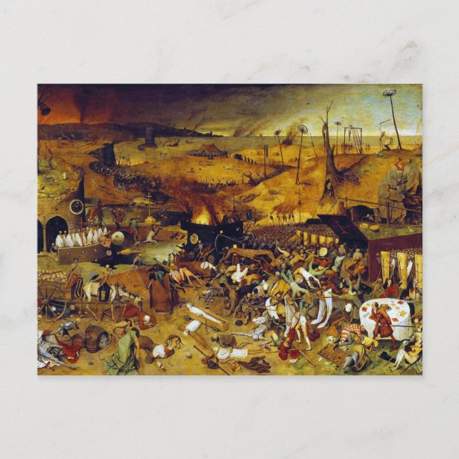 Carte Postale Le triomphe de la mort par Pieter Bruegel l'Ancien (Devant)