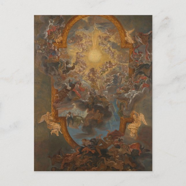 Carte Postale Le triomphe du nom de Jésus par Gauli (Devant)