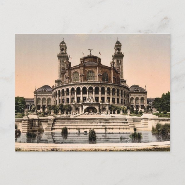 Carte Postale Le Trocadéro, Exposition universelle, 1900, Paris, (Devant)