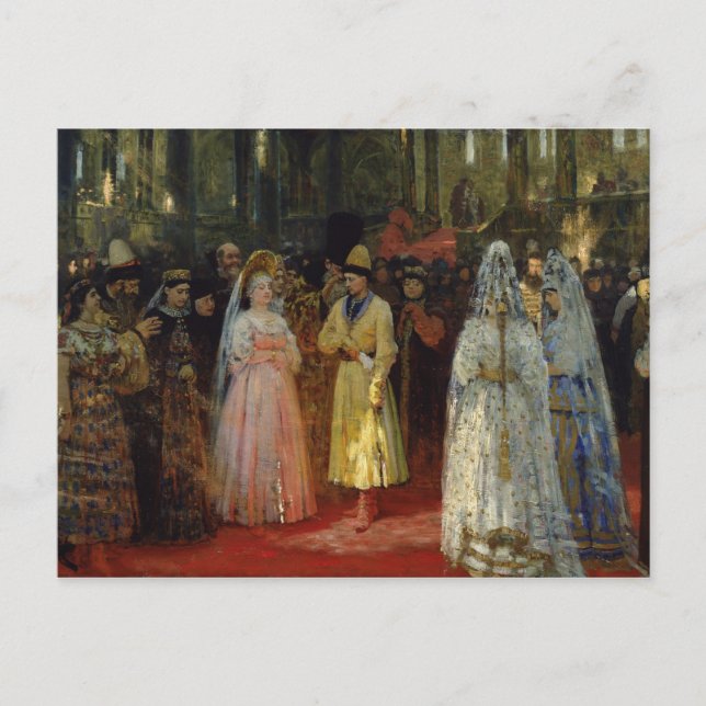 Carte Postale Le Tsar choisissant une épouse, v.1886 (Devant)