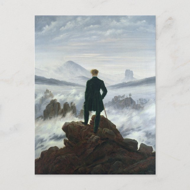Carte Postale Le vagabond au-dessus de la mer du brouillard, 181 (Devant)