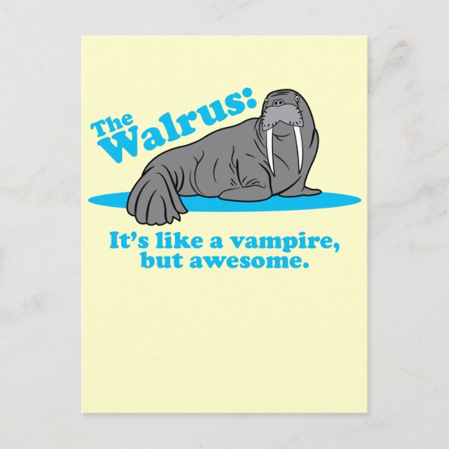Carte Postale Le vampire de morse (Devant)