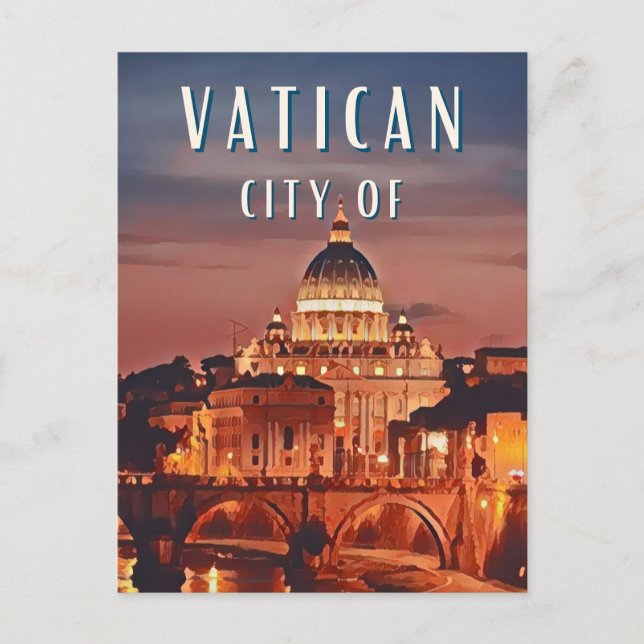 Carte Postale Le Vatican : un musée à ciel ouvert (Devant)