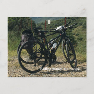 Carte Postale Le vélo me rend heureux