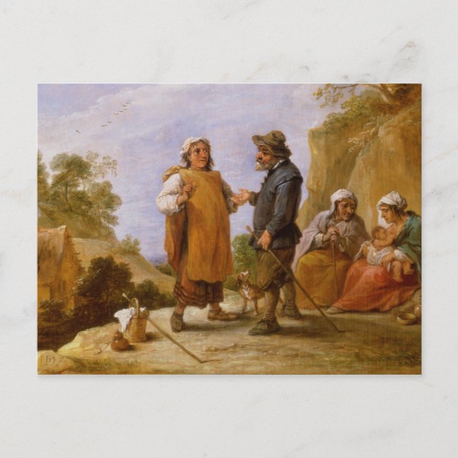 Carte Postale Le vendeur de Fortune (Devant)