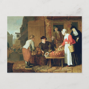 Carte Postale Le vendeur de fruits