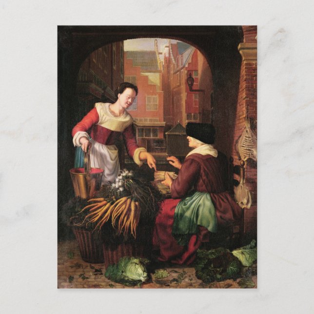 Carte Postale Le vendeur de légumes (Devant)