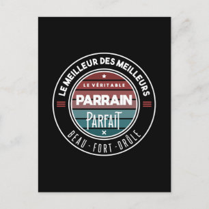 Carte Postale Le véritable parrain parfait