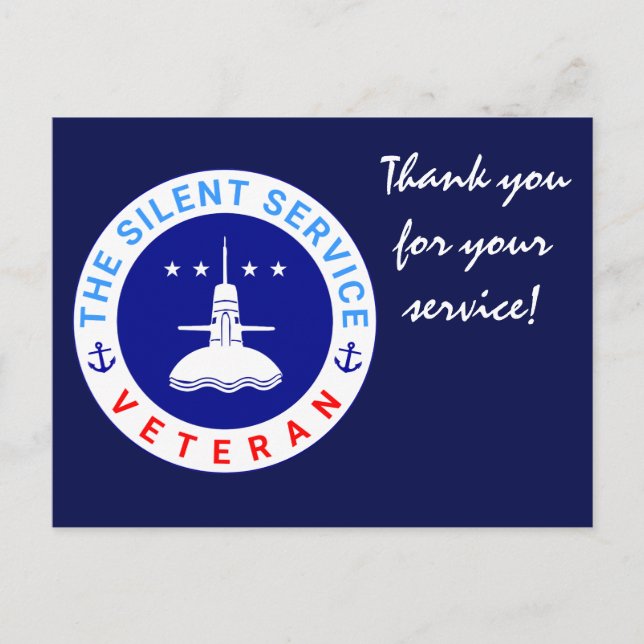 Carte Postale Le vétéran élégant du service silencieux (Devant)