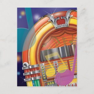 Carte Postale Le vieux jukebox