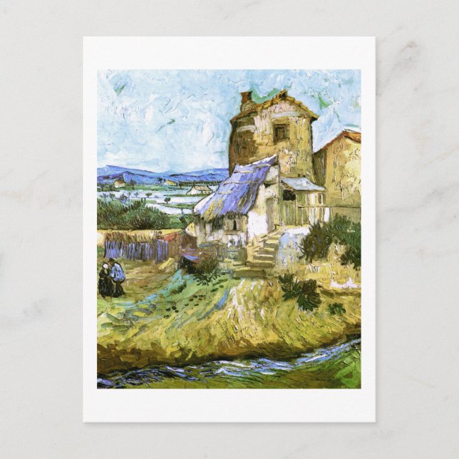 Carte Postale Le Vieux Mill Van Gogh Art (Devant)