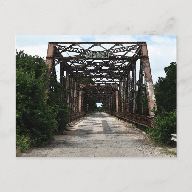 Carte Postale Le vieux pont de rivière (Devant)