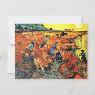 Carte Postale Le vignoble rouge Vincent van Gogh