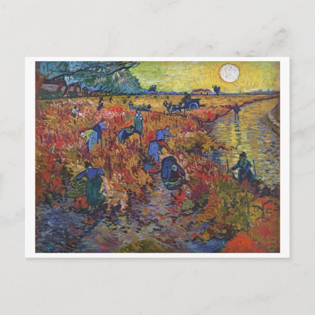 Carte Postale Le Vignoble rouge | Vincent van Gogh | (Devant)
