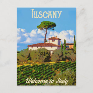 Carte Postale Le vignoble toscan