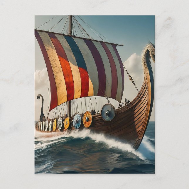 Carte Postale Le Viking Long (Devant)
