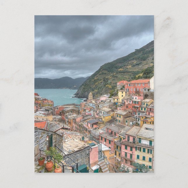 Carte Postale Le village de pêcheurs de Vernazza, Cinque Terre,  (Devant)