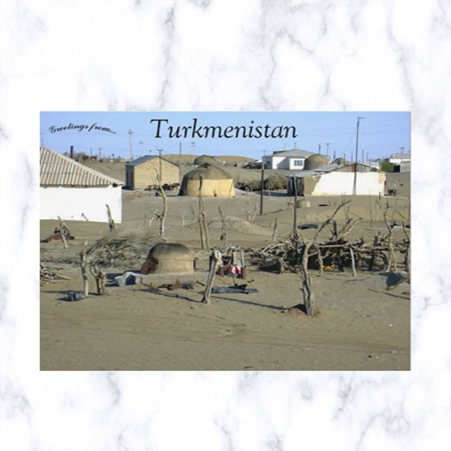 Carte Postale Le village d'Erbent au Turkménistan (Créateur téléchargé)