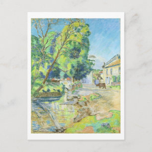 Carte Postale Le Village (pastel sur papier)