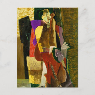 Carte Postale Le Violoncelliste par Max Weber (1917)