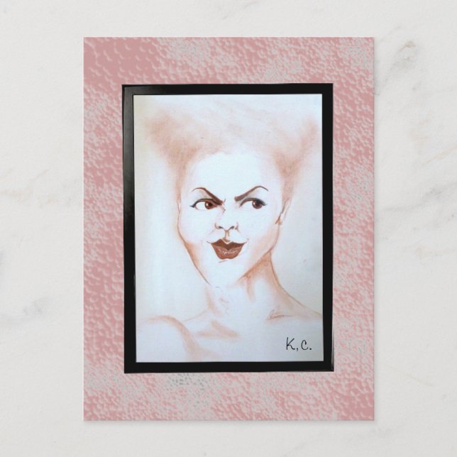 Carte Postale Le visage (Devant)