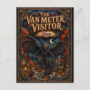 Carte Postale Le Visiteur de Van Meter Légendes Iowa Popcut