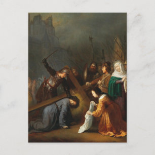 Carte Postale Le Voile de Saint-Veronica par Dirck van Santvoort