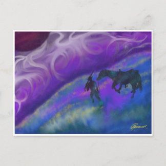 Carte Postale Le voyage à la maison