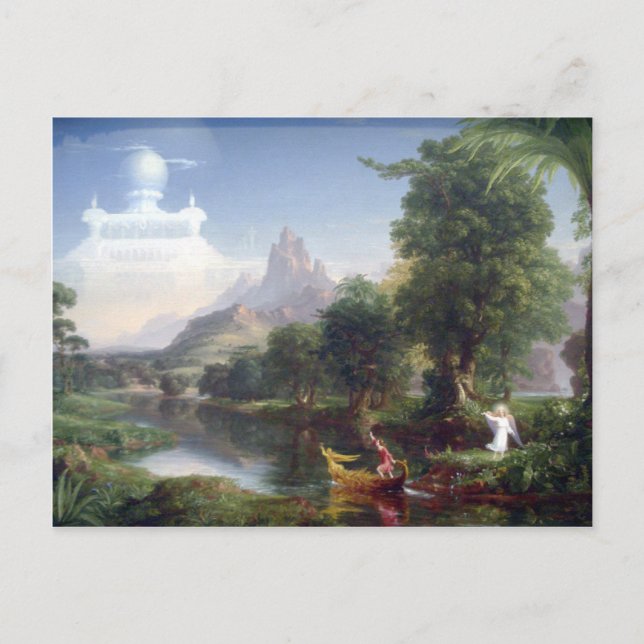 Carte Postale Le voyage de la vie - Jeunesse par Thomas Cole (Devant)