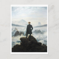 Le Voyageur contemplant une mer de nuages, Friedri