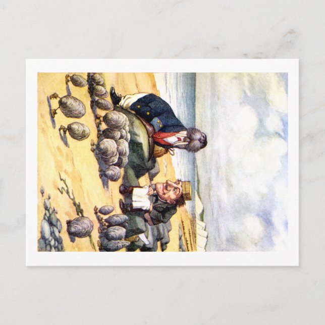 CARTE POSTALE LE WALRUS ET LE CARPENTER AU WONDERLAND (Devant)