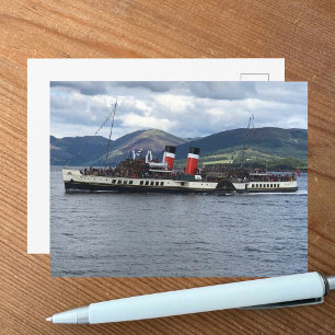 Carte Postale Le Waverley Paddle Steamer au large de l'Écosse