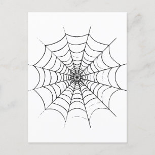 Carte Postale Le Web d'un simple araignée
