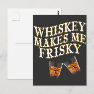 Carte Postale Le Whisky Me Rend Frivole