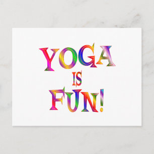 Carte Postale Le yoga est amusant