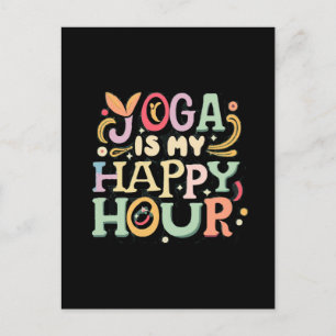 Carte Postale Le Yoga Est Mon Heureuse Heure