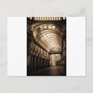 Carte Postale Leadenhall Market Londres sépia tona