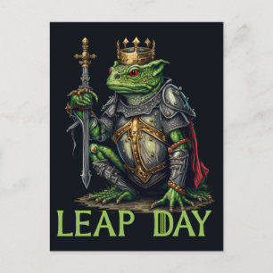Carte Postale Leap Day Frog King