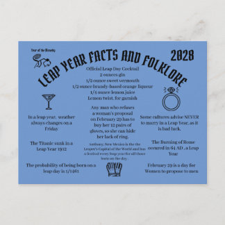 Carte Postale Leap Year  Postcard  Postcrossing card