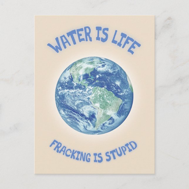 Carte Postale L'eau est la vie (Devant)