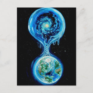 Carte Postale L'eau et la vie sur Terre et dans l'univers