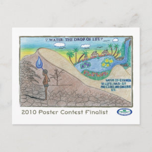 Carte Postale L'eau : La goutte de vie