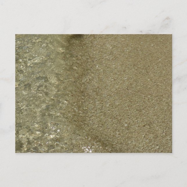 Carte Postale L'eau sur la plage II Photographie Abstraite de la (Devant)