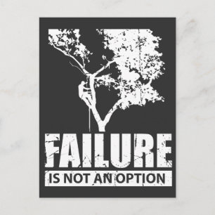 Carte Postale L'échec du grimpeur d'arbre n'est pas une option L